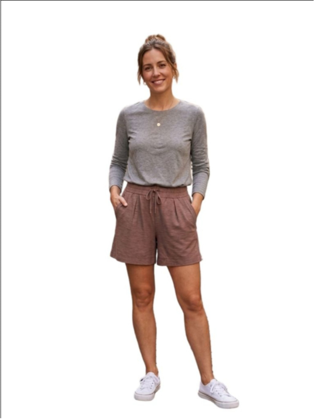 Women's Mondetta Athletic Shorts S Brown
